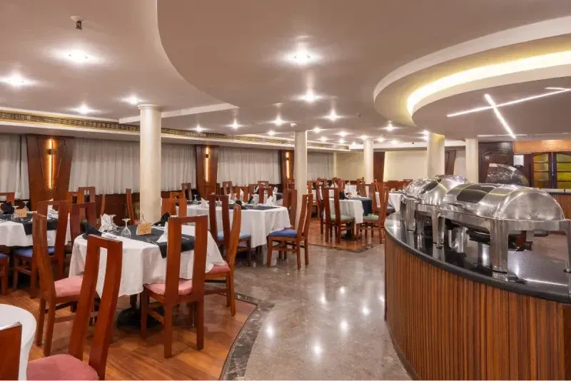 Magic I Nile Cruise dining restaurant serving international cuisine